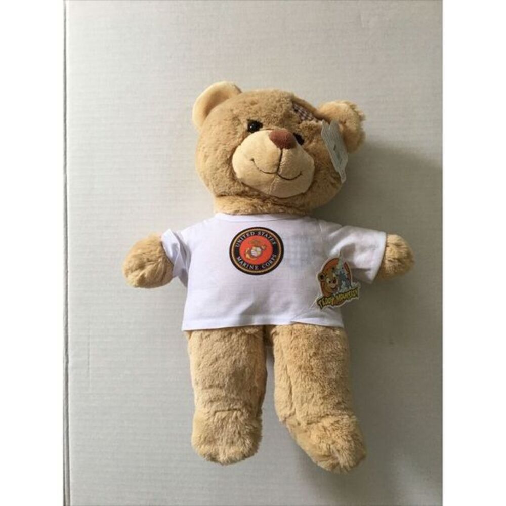 Teddy Mountain Bear USMC 16in Plush Toy‎ Stuffed Animal